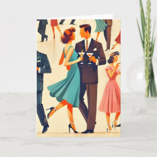 Carte Le Club Martinis Moderne Du Milieu Du Siècle