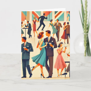 Carte Le Club Martinis Moderne Du Milieu Du Siècle