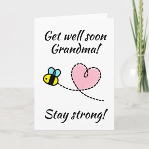 Carte Le Coeur De L'Abeille "Va Bien Bientôt"