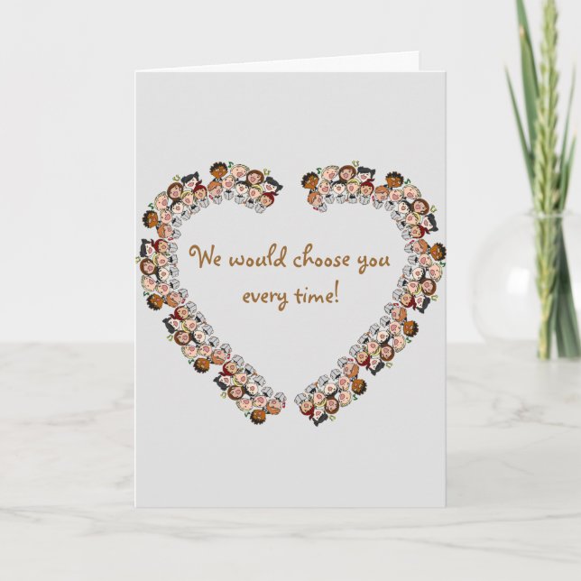 Carte Le coeur des enfants adoptés finalisés (Devant)