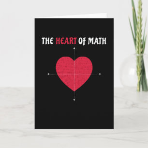 Carte Le cœur des mathématiques pour la Saint-Valentin