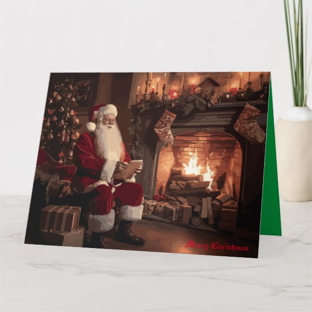 Carte Le Coin Douillet du Père Noël (Devant)