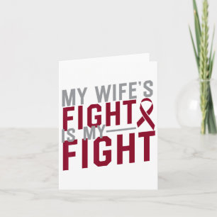 Carte Le combat de ma femme est mon combat contre l'aném
