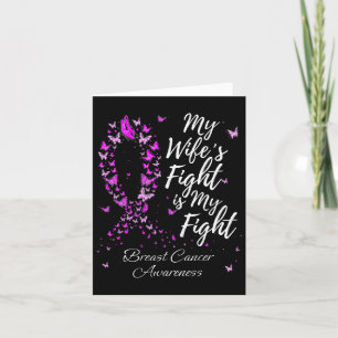 Carte Le combat de ma femme est mon combat soutien Cance