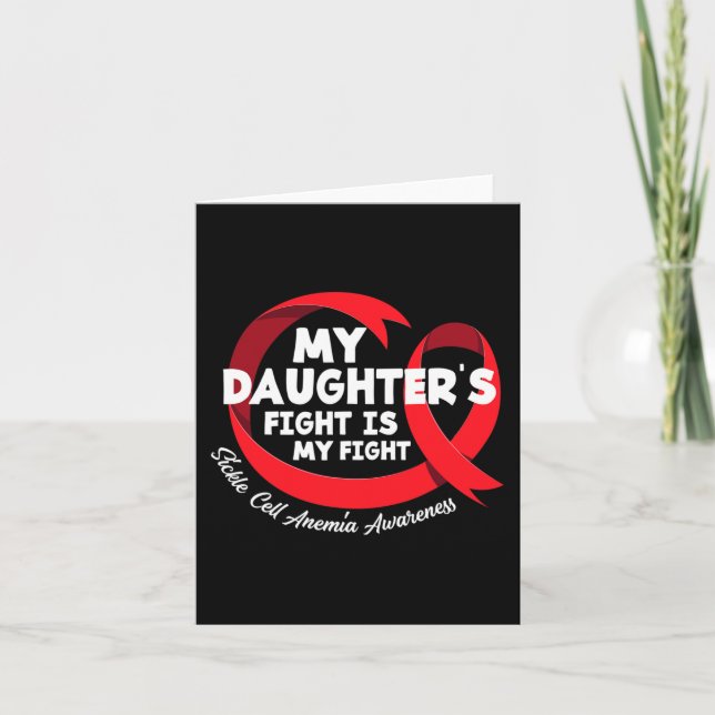 Carte Le combat de ma fille est mon combat contre l'aném (Devant)
