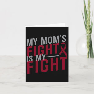 Carte Le combat de ma mère est mon combat Anémie faucill