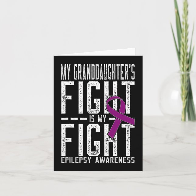 Carte Le combat de ma petite-fille est mon combat d'épil (Devant)