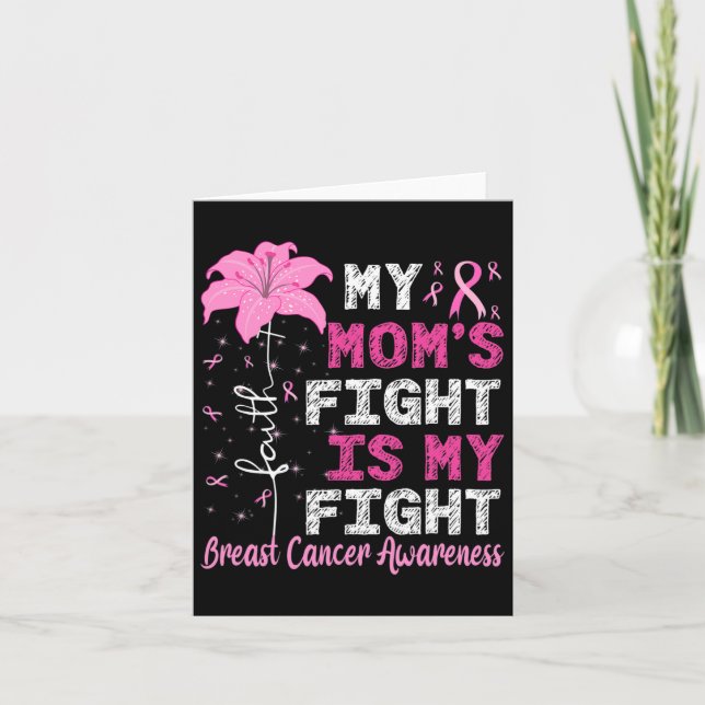 Carte Le combat de maman est ma lutte Conscience du canc (Devant)