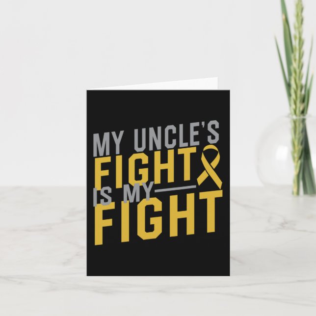 Carte Le combat de mon oncle est ma lutte contre le canc (Devant)