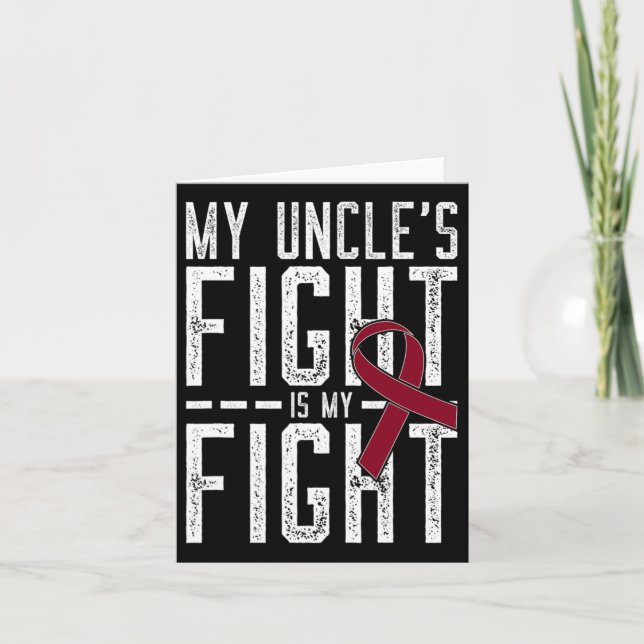 Carte Le combat de mon oncle est mon combat contre l'ané (Devant)