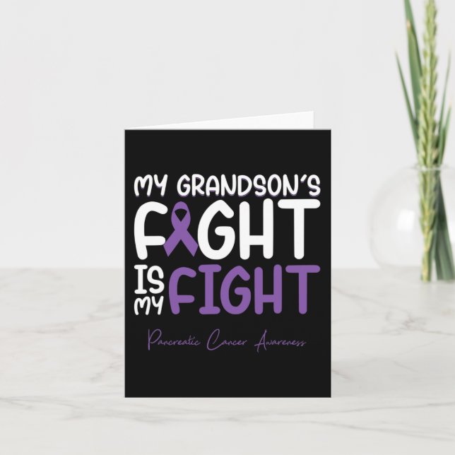 Carte Le combat de mon petit-fils est mon combat contre  (Devant)