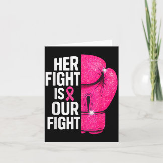 Carte Le combat est un gant de boxe contre le cancer du