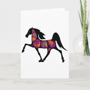 CARTE LE COUCHER DU SOLEIL DE CHEVAL