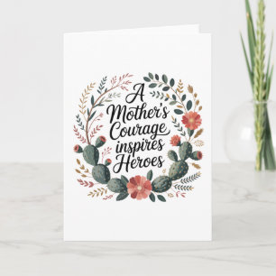 Carte Le courage d'une mère inspire les héros