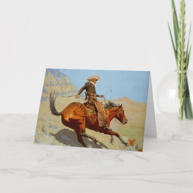 Carte Le cowboy de Frederic Remington (1902) (Devant)