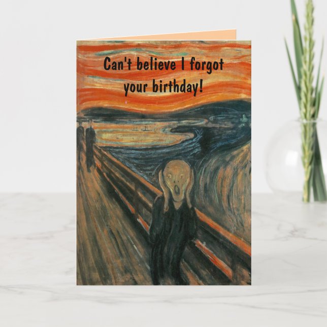 Carte Le cri d'Edvard Munch (Devant)