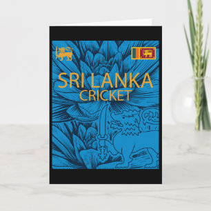 Carte Le cricket du Sri Lanka est parfait pour les fans