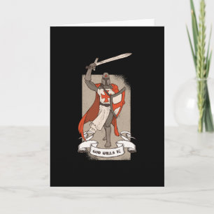 Carte Le Croiseur Khight Templar Warriar De Dieu