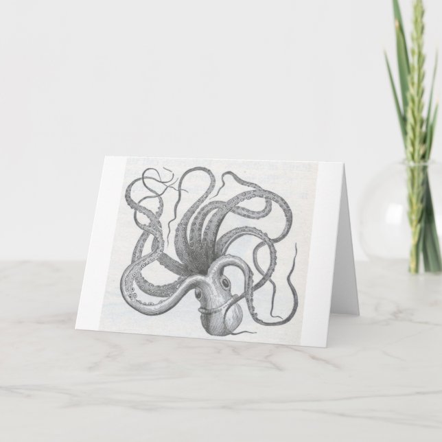 Carte Le cru nautique de poulpe de steampunk kraken la (Devant)