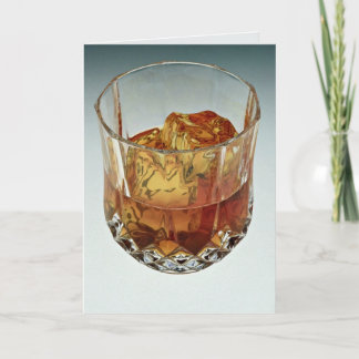 Carte Le culbuteur en verre a rempli de glaçons écossais