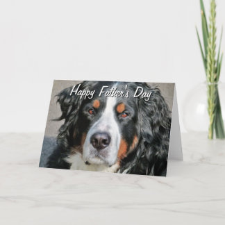 Carte Le DA du père heureux d'image de photo de chien de