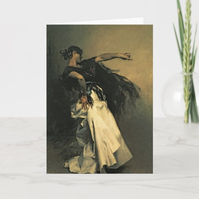 Carte Le danseur espagnol, étude pour le "EL Jaleo", (Devant)