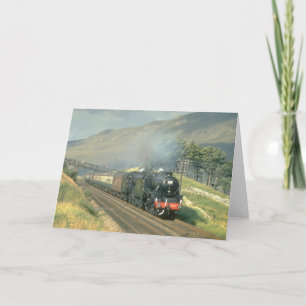 Carte Le dernier train à vapeur du British Railway vers