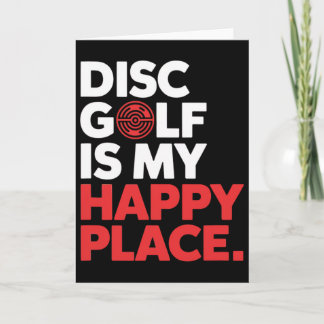 Carte Le Disc Golf Est Mon Endroit Heureux - Design Mini