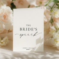 Le discours Mariage d'Ellesmere The Bride