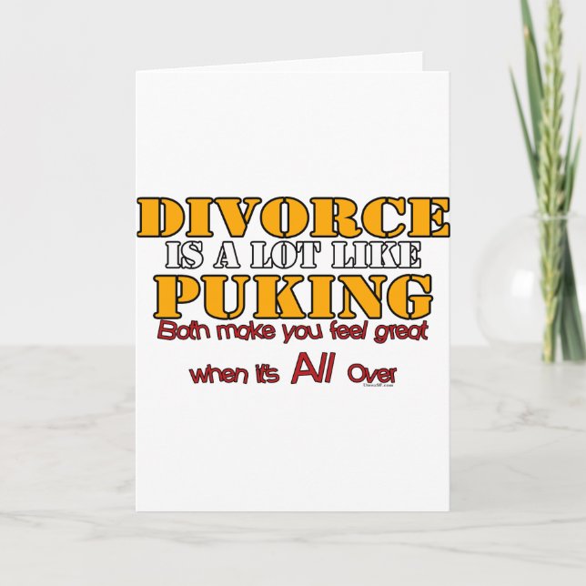 Carte Le divorce, c'est comme le pugilat (Devant)
