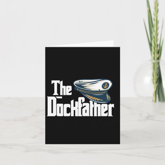 Carte Le Dockfather Funny Bateau de pêche Bateau papa Ca (Devant)