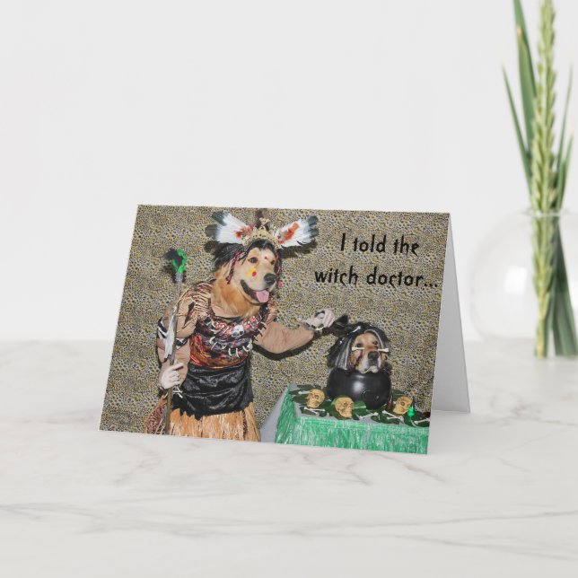 Carte Le docteur de sorcière d'or fait cuire la tête (Devant)