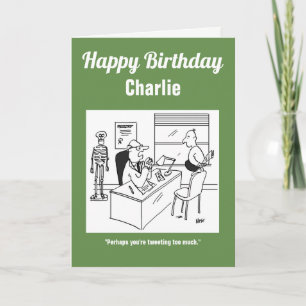 Carte Le docteur dit que son patient tweete trop