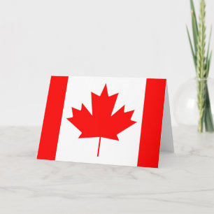 Carte Le drapeau du Canada, Joyeuse fête du Canada
