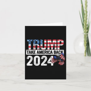 Carte Le drapeau Trump 2024 fait revenir l'Amérique 4 ju