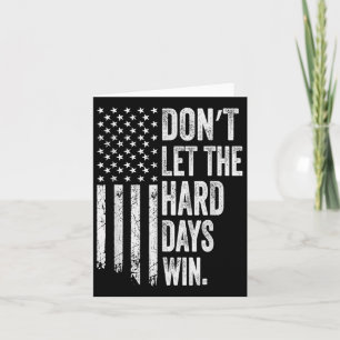 Carte Le Drapeau vintage Américain Ne Laisse Pas Les Dur