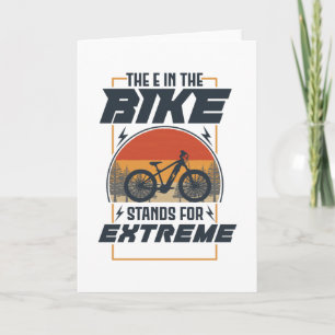 Carte Le E Dans Le Vélo Signifie Extrême