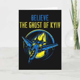 Carte Le Fantôme de Kyïv T-shirt Croire en l'Ukraine Je