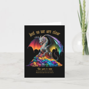Carte Le Fil Est À Moi Drôle Dragon Tricot Artisanat Amo