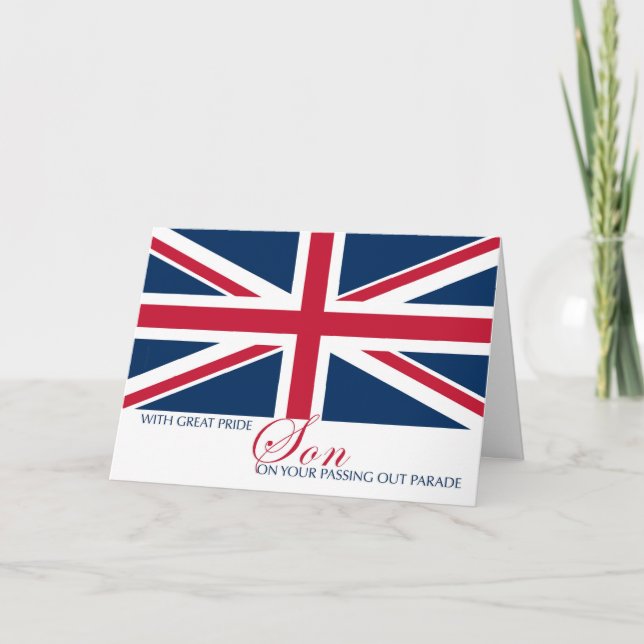 Carte Le Fils Parade Union Jack Drapeau Sentimental (Devant)