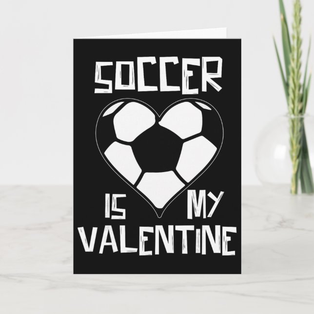 Carte Le football est ma Saint-Valentin  (Devant)