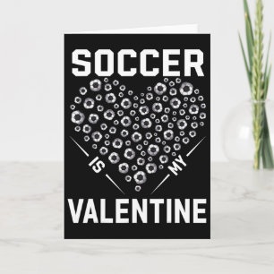 Carte Le football est mon cœur d'amour de la Saint-Valen