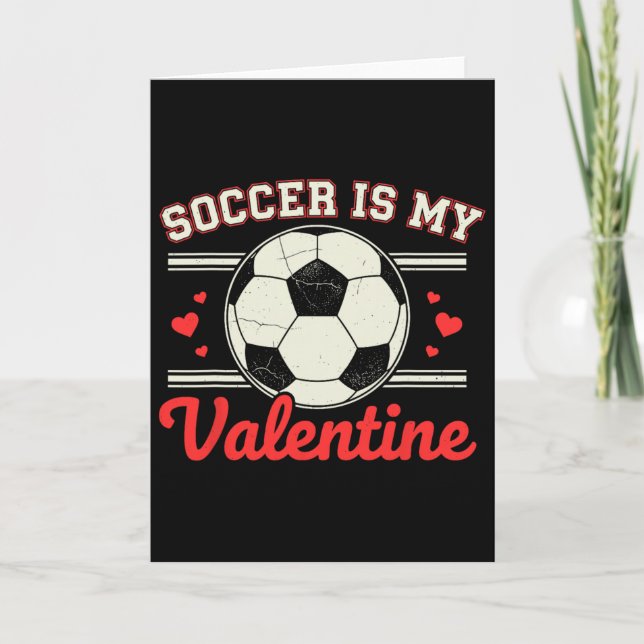 Carte Le football est mon Valentin  (Devant)