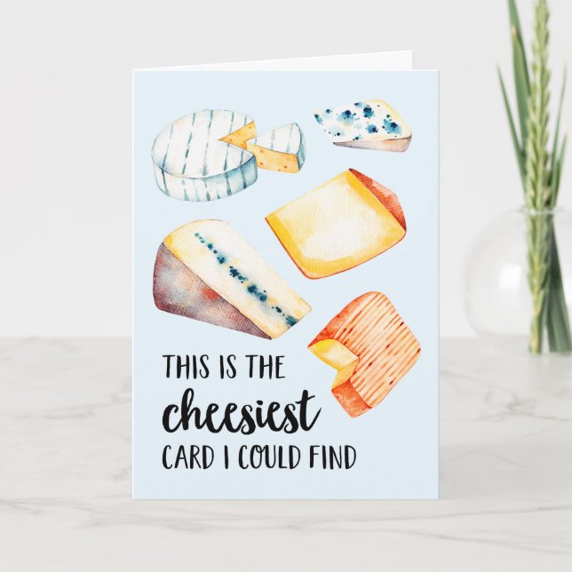 Carte Le fromage | Funny Birthday Card (Devant)