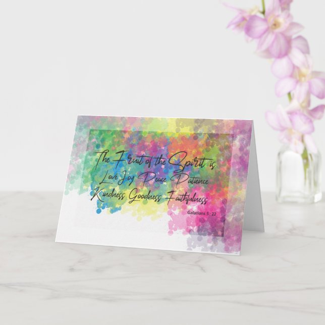 Carte Le Fruit de l'Esprit - Galates 5 (Orchidée)
