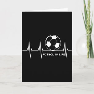 Carte Le Futbol Est La Vie Amoureux De Football Foot Drô