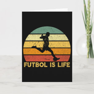 Carte Le Futbol Est La Vie Costume De Joueur De Football