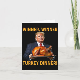 Carte Le gagnant de Trump Dîner turc Thanksgiving Hum