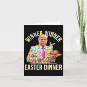 Carte Le gagnant du dîner de Pâques Le président Trump e