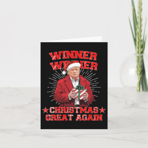 Carte Le gagnant Noël grand à nouveau Trump Funny Hu